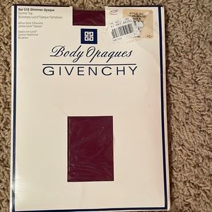 VTG Givenchy Body Opaques Shimmery Lycra Control top Pantyhose XL